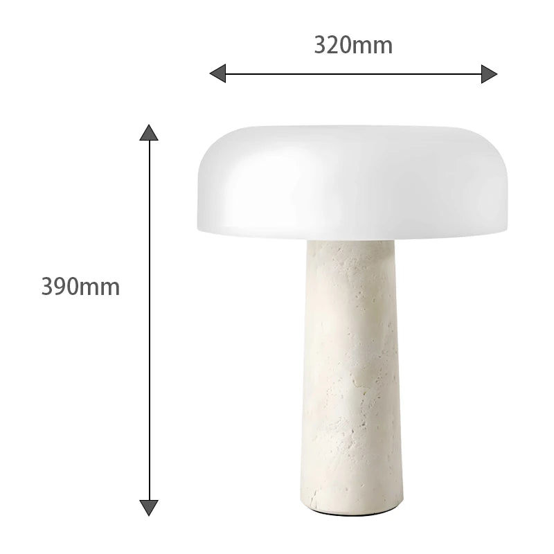 Travertine table lamp