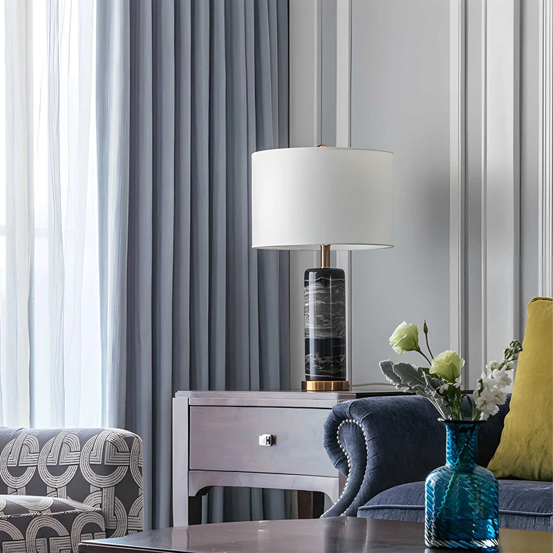 Marble table lamp