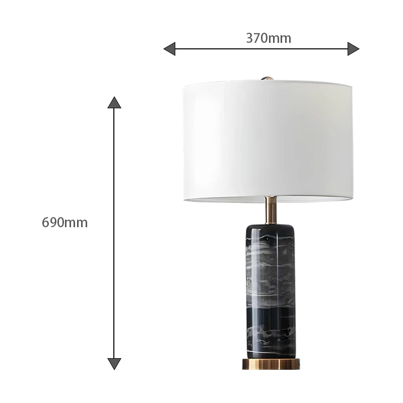 Marble table lamp