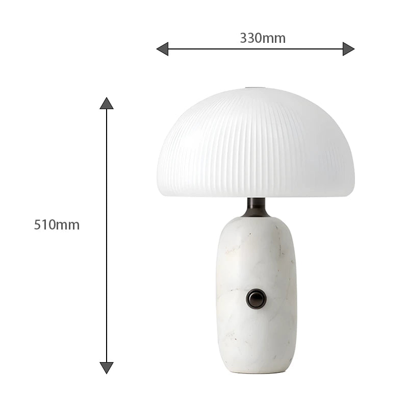 marble Umbrella-shaped table lamp