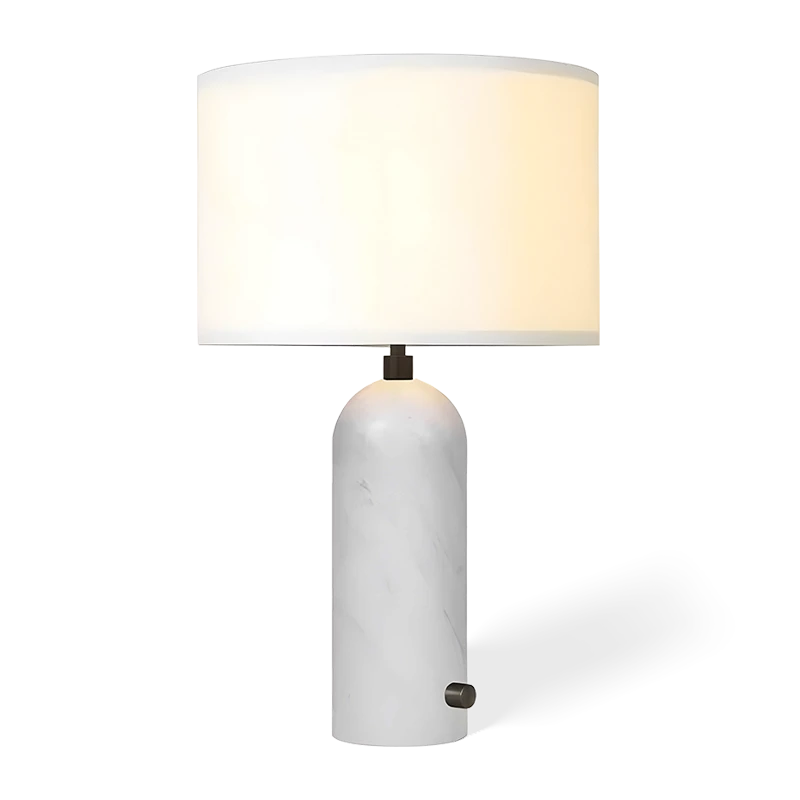 marble canvas table lamp