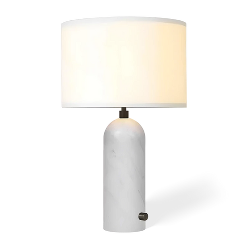 marble canvas table lamp