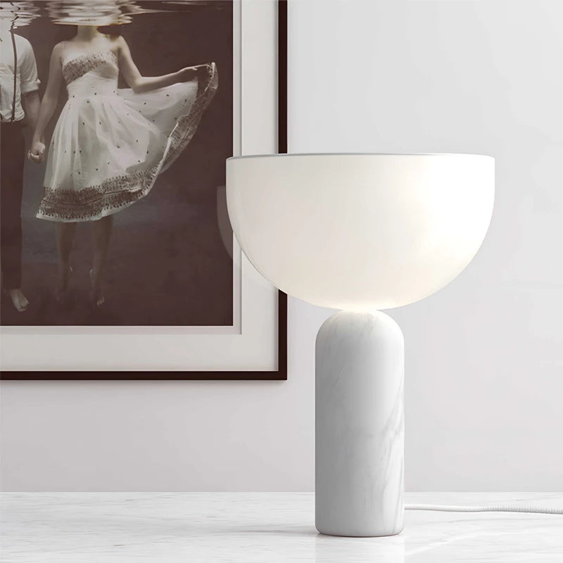 Marble Acrylic Table Lamp