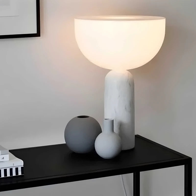 Marble Acrylic Table Lamp