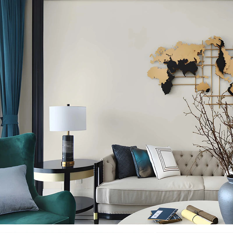 Marble table lamp