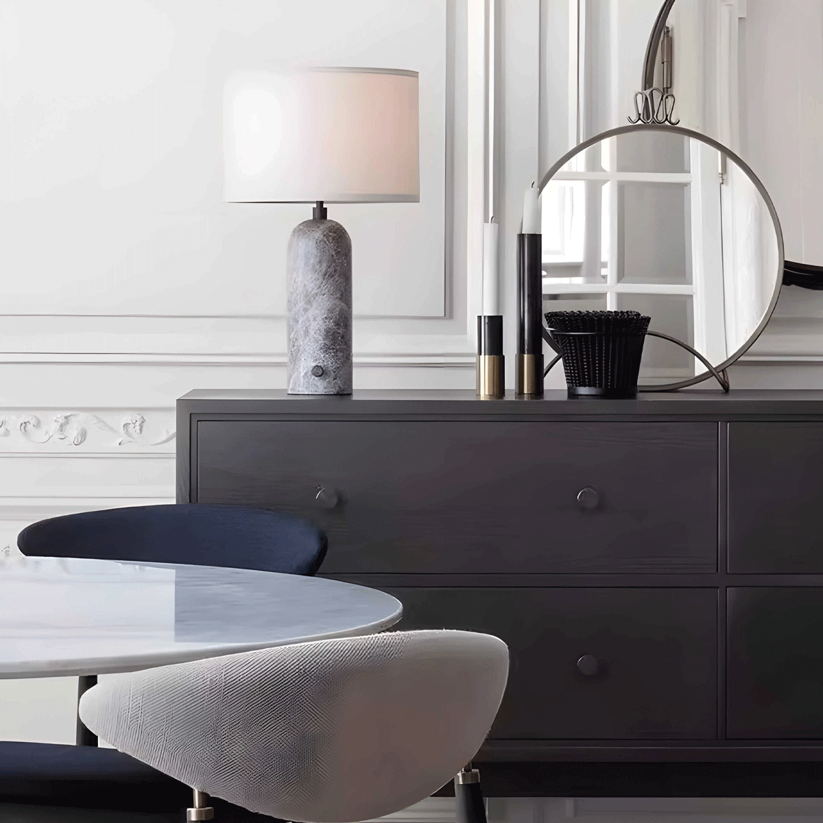 One Marble Table Lamp Image