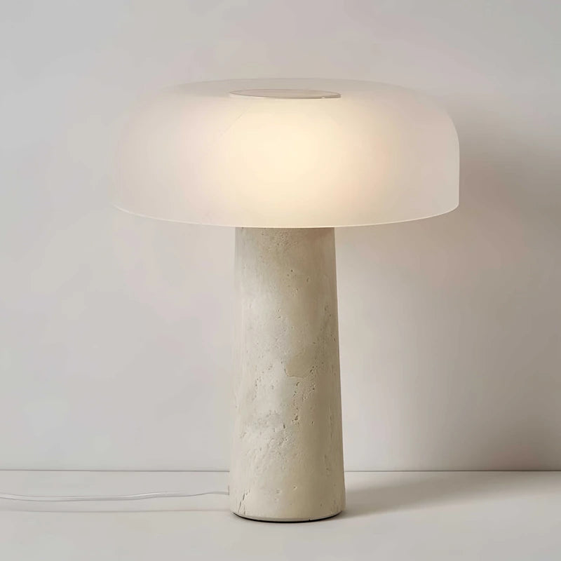 Travertine table lamp