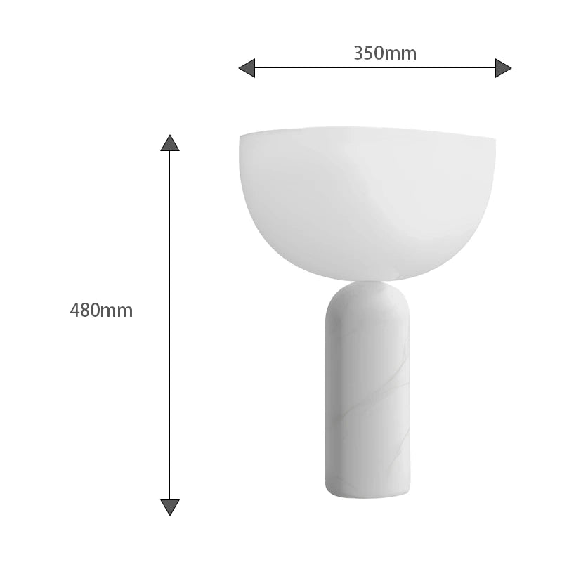 Marble Acrylic Table Lamp